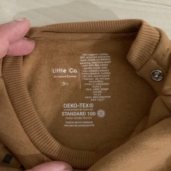 NWT!! Pumpkin Lightweight Sweatshirt Orange/Brown 3Month Old - Picture 5 of 6